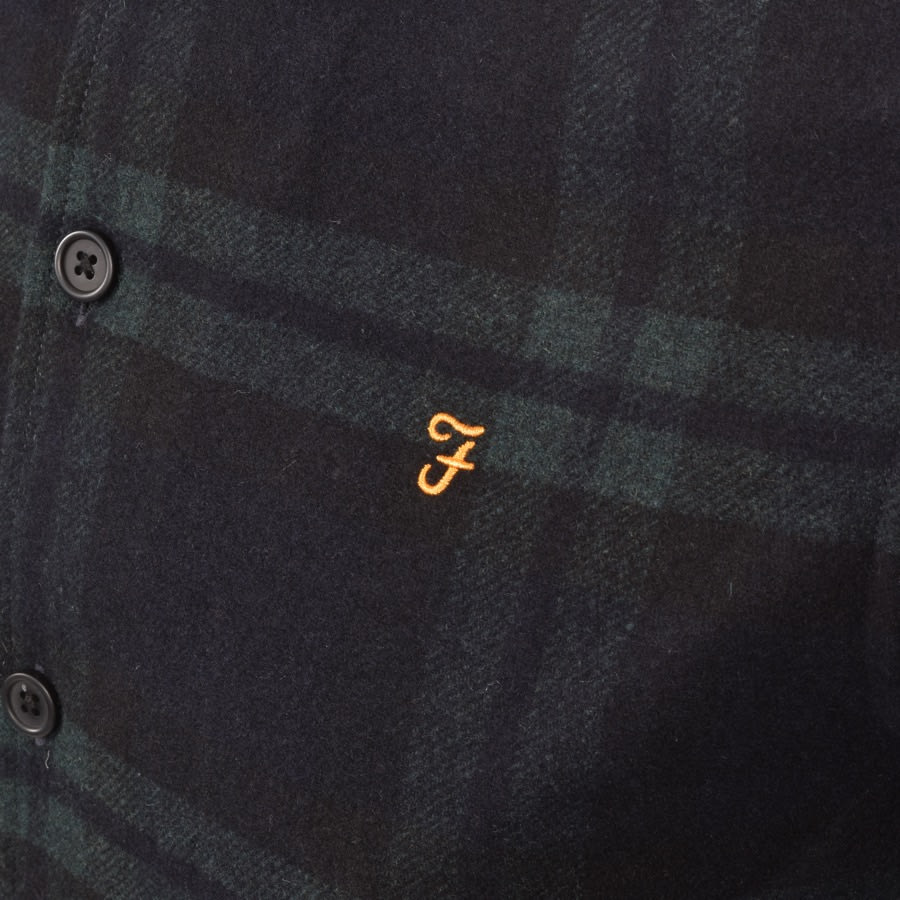 Alternative Image for ProductFarah Vintage Drummond Wool Check Overshirt Green3